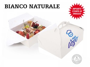 SCATOLE PORTA PASTE PERSONALIZZATE BIANCO NATURALE